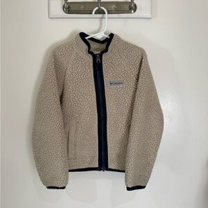 Columbia Kids Beige Sherpa Jacket XS